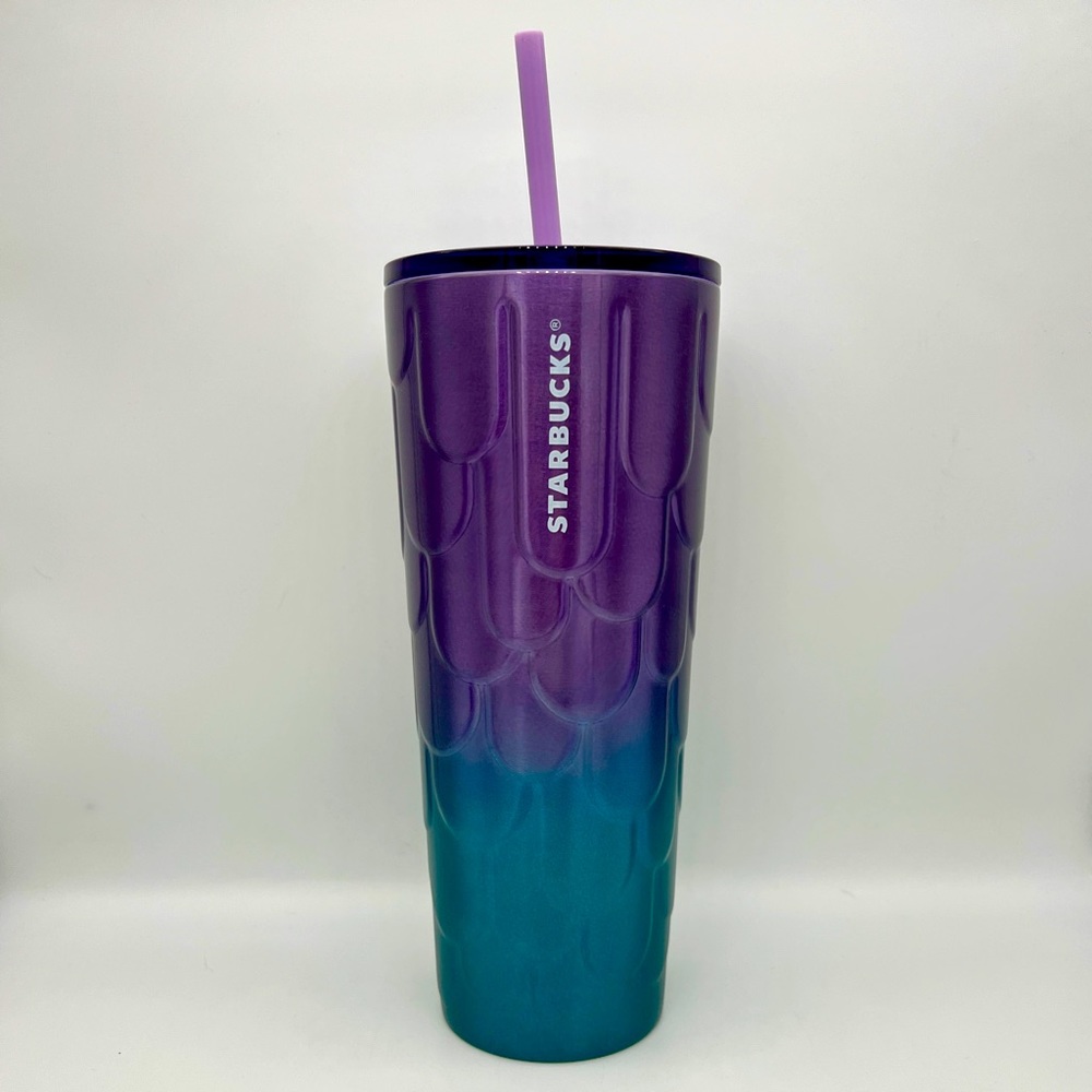 STARBUCKS Twilight Ombre Siren Scales Cold Cup - Purple & Blue - Venti